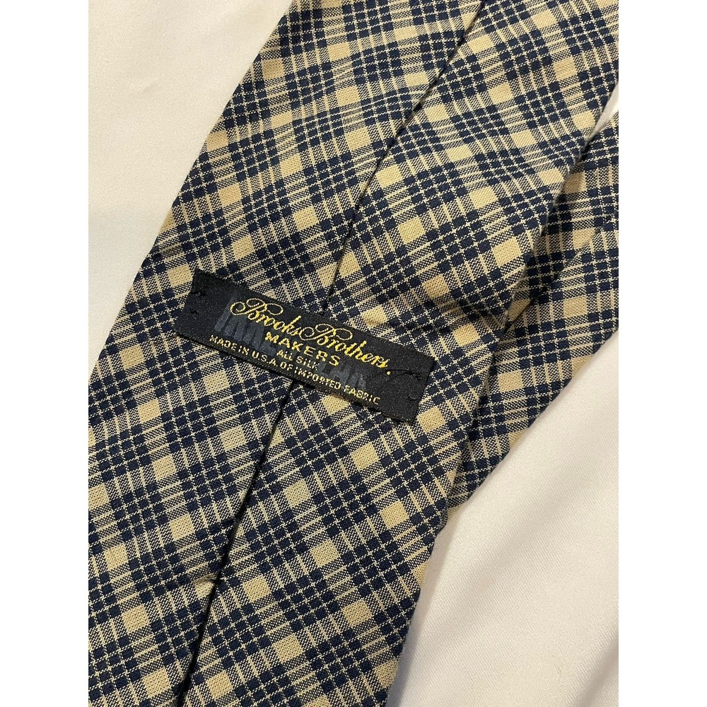Brooks‎ Brothers Makers Plaid Silk Tie, Classic Menswear
